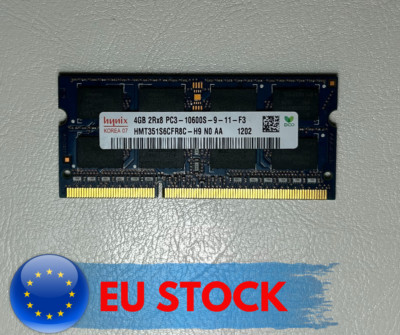 GEBRAUCHT Hynix 4GB 2Rx8 PC3-10600S-9-11-F3 SODIMM HMT351S6CFR8C-H9 Arbeitssp...