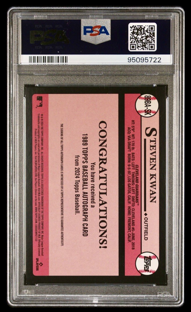 2024 Topps Series 2 - 1989 Topps Baseball Autographs Steven Kwan