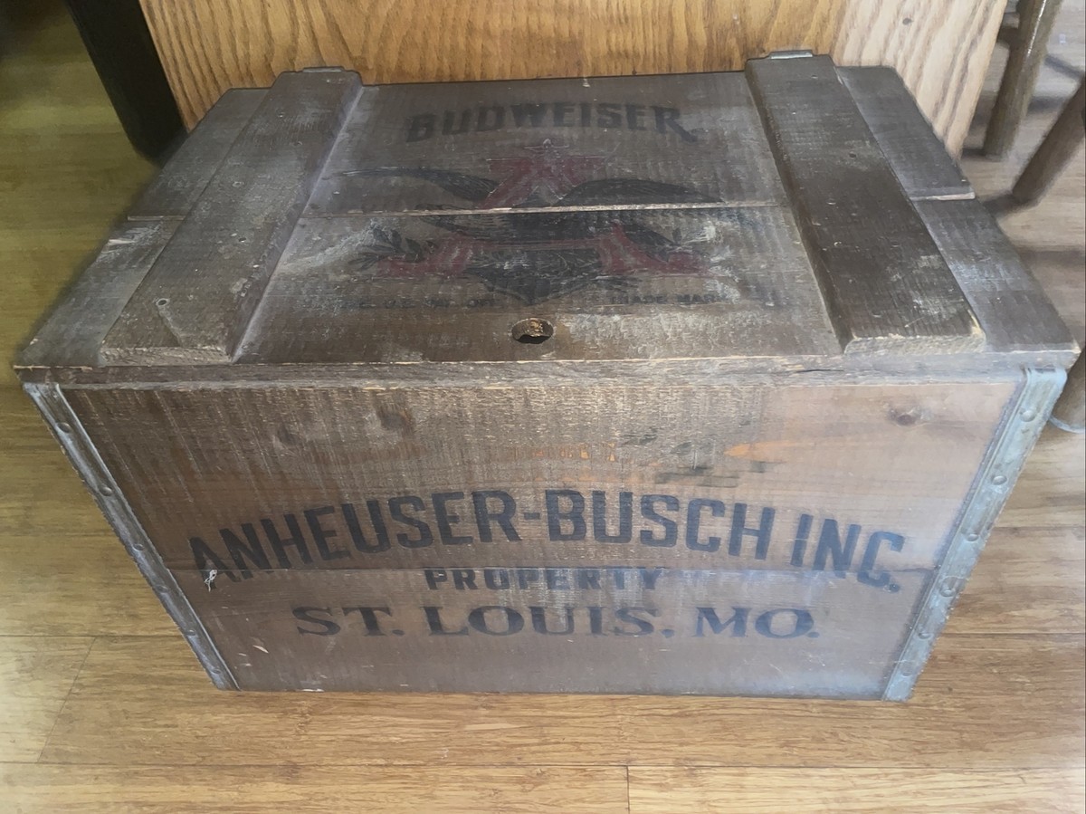 vintage Anheuser Busch Inc. property St. Louis MO wooden beer