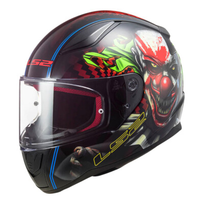 ls2 clown helmet LS2 FF353 RAPID HAPPY DREAMS SCARY CLOWN MOTORCYCLE HELMET XS S M L XL 2XL  3XL