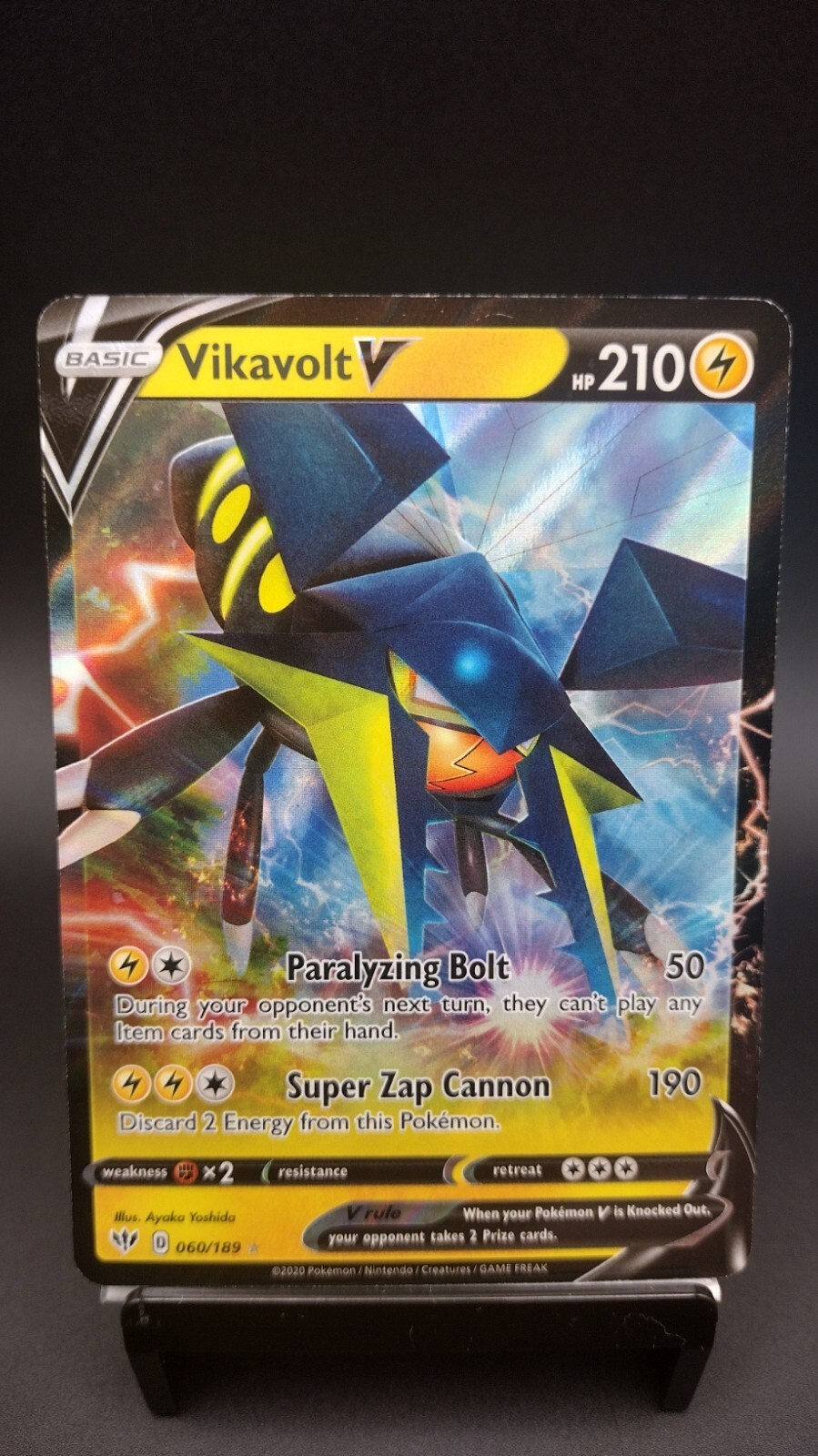 Pokemon TCG - Darkness Ablaze -  Vikavolt V 060/189 - Ultra Rare - Near Mint