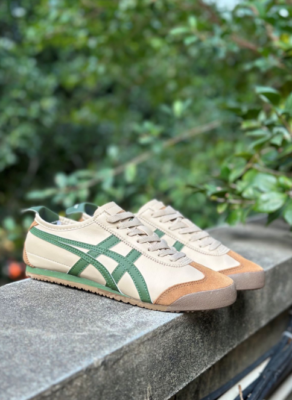 New Onitsuka Tiger MEXICO 66 Unisex adult sports shoes BEIGE GRASS