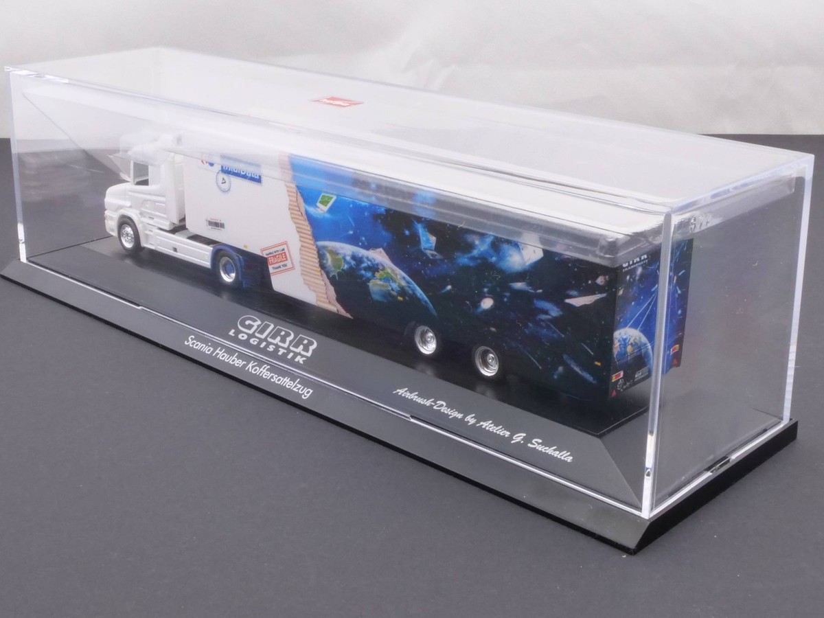 Herpa 120265 Scania Hauber Koffer-SZ Girr Lkw 1:87 Pc Mint