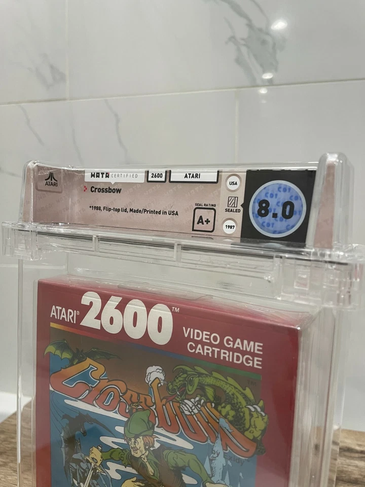 Unopened Crossbow Atari 2600 Sealed Video Game! Wata Graded 8.0! 1987 USA  - Image 2 of 4