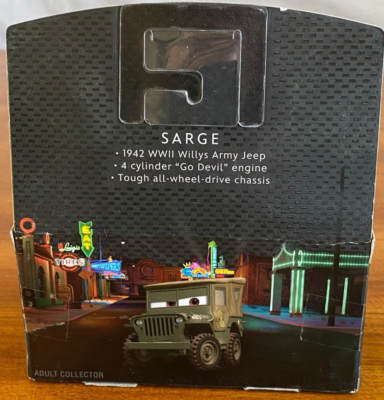 Disney/Pixar Cars Precision Series Sarge Die-Cast Adult Collector