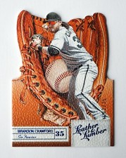 02/25 Brandon Crawford 2019 Leather & Lumber Gloves SSP Die-Cut Blue #2 Giants
