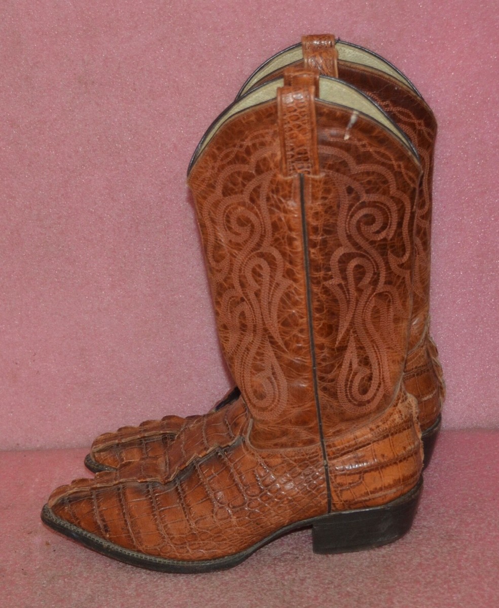 Durango Vintage Mens Boots size 9 1/2 EE Vintage Durango Cowboy Boots Mens Size 9 EE Brown *See  main image 3