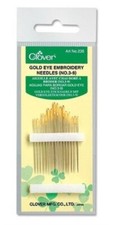 Clover 235 - Gold Eye Embroidery Needles No. 3-9