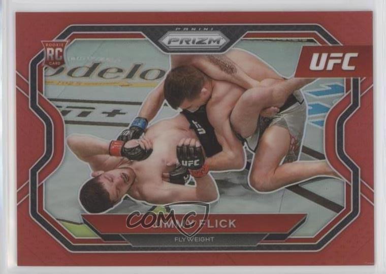 2021 Panini Prizm UFC Red Prizm /275 Jimmy Flick #182 Rookie RC