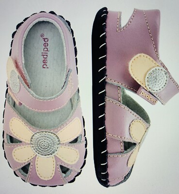 New Pediped Baby Girl's Daisy Leather Originals 6-12, 12-18, 18-24