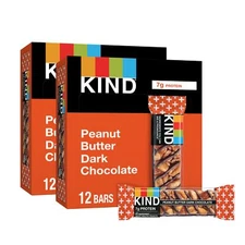 KIND Peanut Butter Dark Chocolate Bars Variety Pack 24 Count Gluten Free Snack