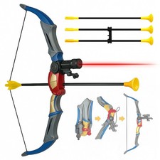 Archerybow & Arrow Gun LED Light Launcher Safe Suction Darts Target Shoot