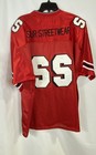 SUR Streetwear Men's Y2K Red Mesh Football Jersey #55 Sz XL — photo 2
