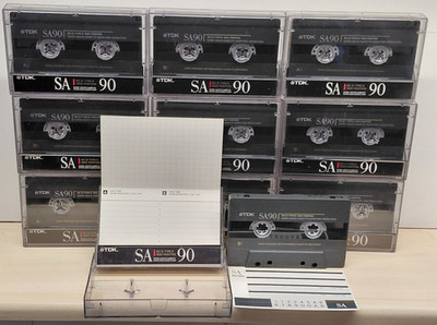 TDK SA 90 *UNBESCHRIFTET+STICKER* Kassette Cassette TYPE 2 IEC II