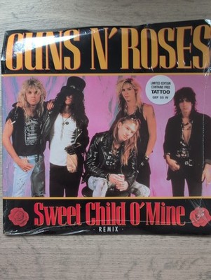 Guns N' Roses Sweet Child O' Mine (Remix) 7'' Single Vinyl Geffen 1987 GEF 55