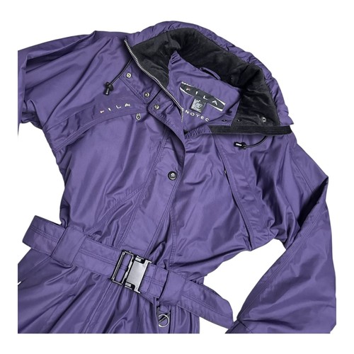 FILA SNOTECH Vintage 90s Retro 1-Piece Purple Coveralls Snow Suit Womens Medium - Picture 4 of 9