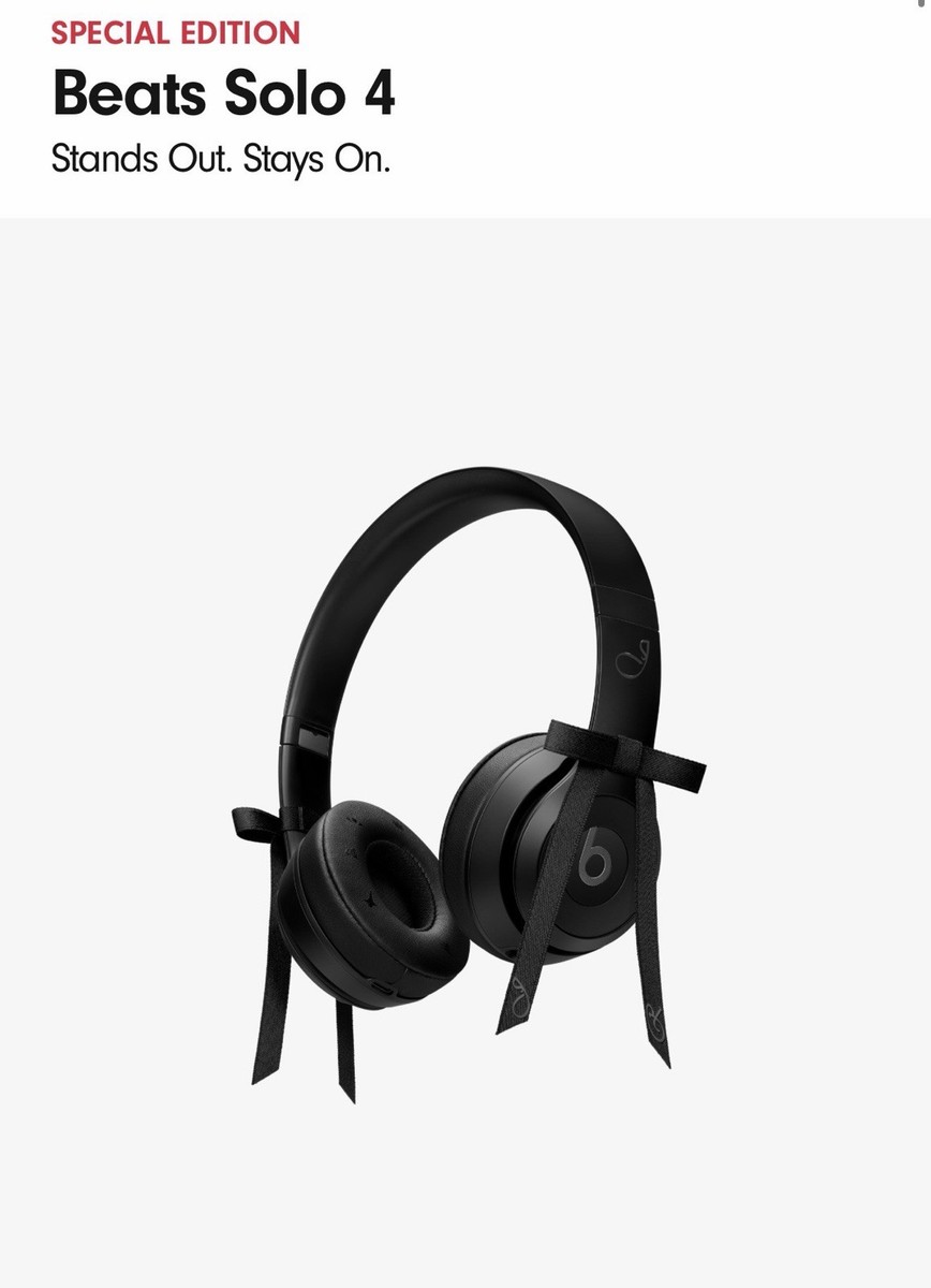 Beats Solo 4 Wireless On-Ear Jennie Special Edition Onyx Black USA
