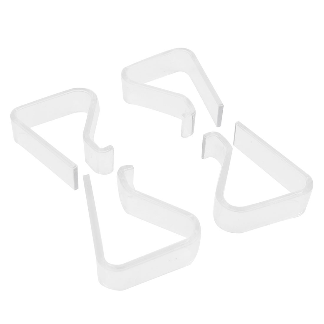 Sujeta Manteles para Hogar Plástico Blanco 20-35mm 4Pcs