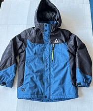 Gerry Ski Jacket Youth Boys M-10/12 Blue Full Zip Hooded Winter Snowboard Coat