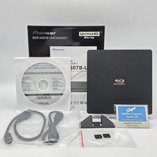 Pioneer BDR-XS07B-UHD Portable 4K UHD Blu-ray Drive USB-C Tested Working 60210