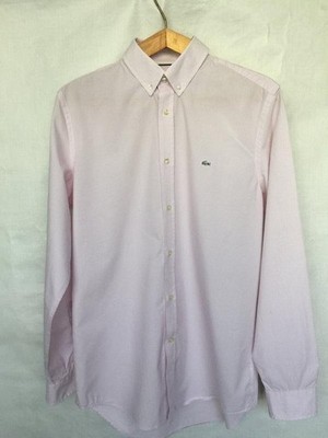 Men Lacoste Shirt White Cotton 38 / M / 46 #9ZBV