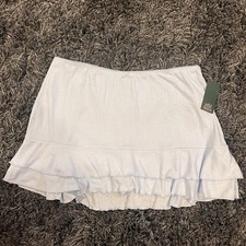 NWT WILD FABLE BLUE RUFFLE TRIM MINI SKIRT SIZE LARGE