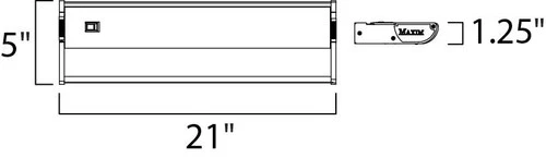 Maxim 87842 21" 3 Light Linkable Xenon Under Cabinet Light - Bronze - Picture 2 of 2