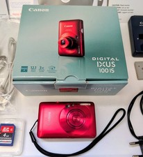 Canon IXUS 100 IS Digitalkamera Rot (Y2K Vint...