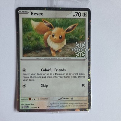 Eevee (Holiday Calendar) 133/165 Holo Miscellaneous Cards & Products Pokemon NM
