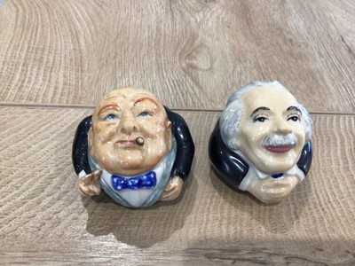 Winston Churchill/Albert Einstein Gesicht Töpfe von Kevin Francis 