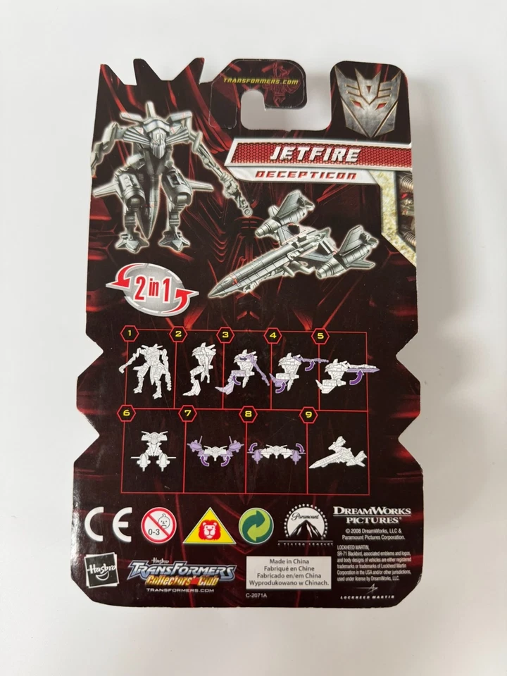 Transformers Revenge of the Fallen Jetfire Decepticon 2" Figure - 2008 - Image 2 of 4