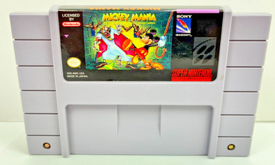 SNES: Mickey Mania Timeless Adventures of Mickey Mouse *CART ONLY & FREE SHIP*