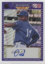 2021 Leaf Pro Set Metal 1989 Purple Wave 1/20 Orelvis Martinez #PA-OM1 Auto 1u6
