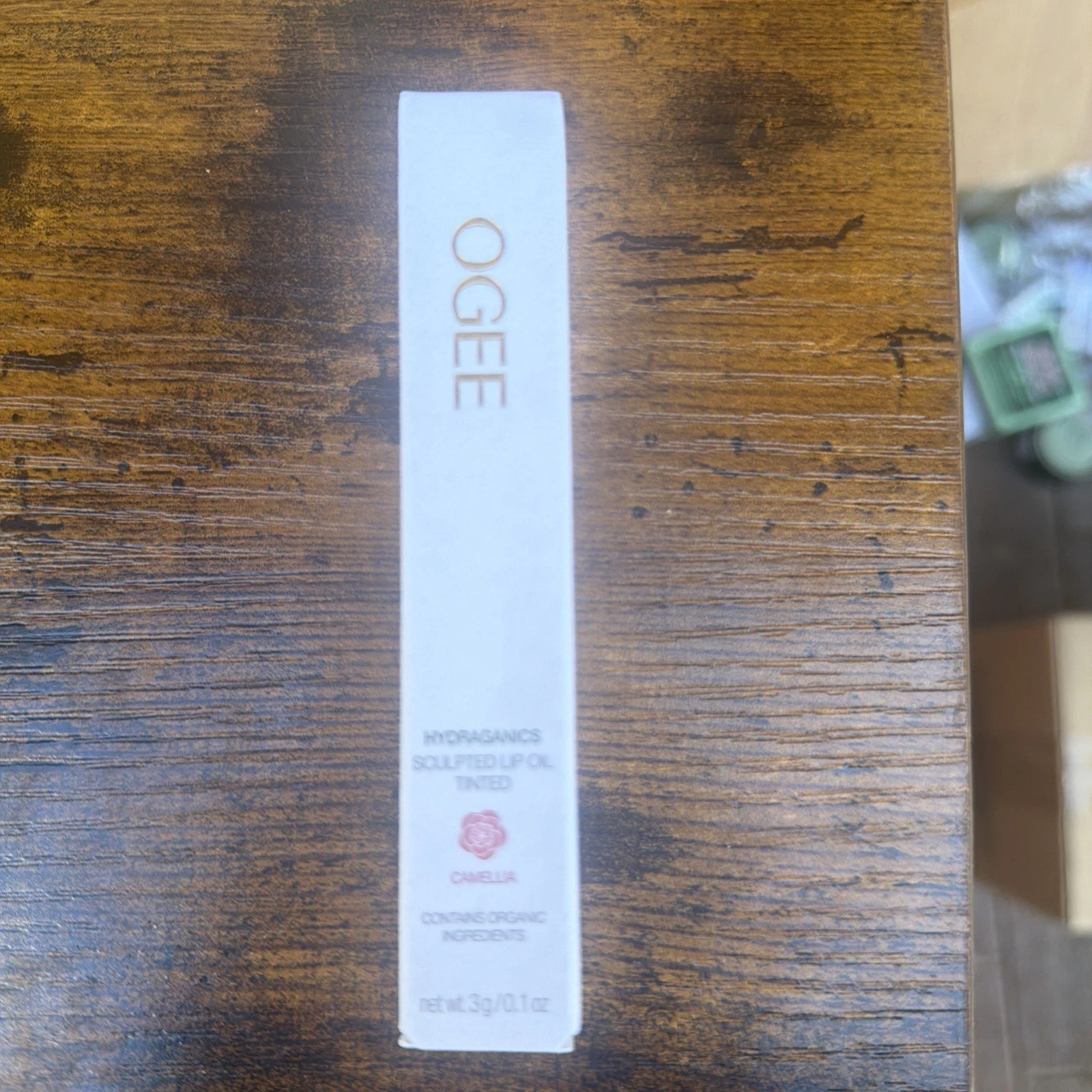 OGEE Hydraganics Tinted Sculpted Lip Oil Stick CAMELLIA Organic 3g
