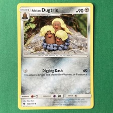 Alolan Dugtrio 123/214 Sm-Lost Thunder Regular Pokemon on eBay
