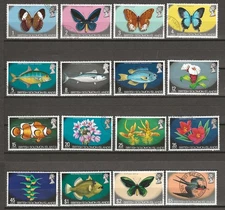 BRITISH SOLOMON ISLANDS 1972/73 SG 219/233a USED