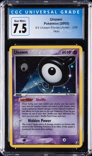 Unown graded CGC 7.5 for sale on eBay