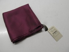 Neiman Marcus Burgundy 100 Silk Pocket Square Handkerchief 18"x18" C01