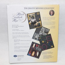 Creative Memories 8 1/2 x 11 Black Scrapbook Refill Pages 15 Sheets 30 Pages