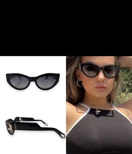 Quay Australia Sunglasses MAD CUTE Cat Eye POLARIZED HTF x Saweetie Collab Black