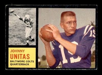 1962 Topps #1 Johnny Unitas   VGEX X3486517