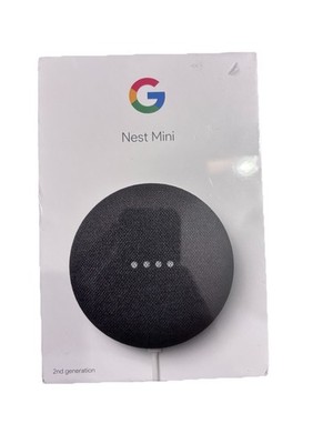 Google Nest Mini 2nd Gen Charcoal Smart Speaker GA00781-US