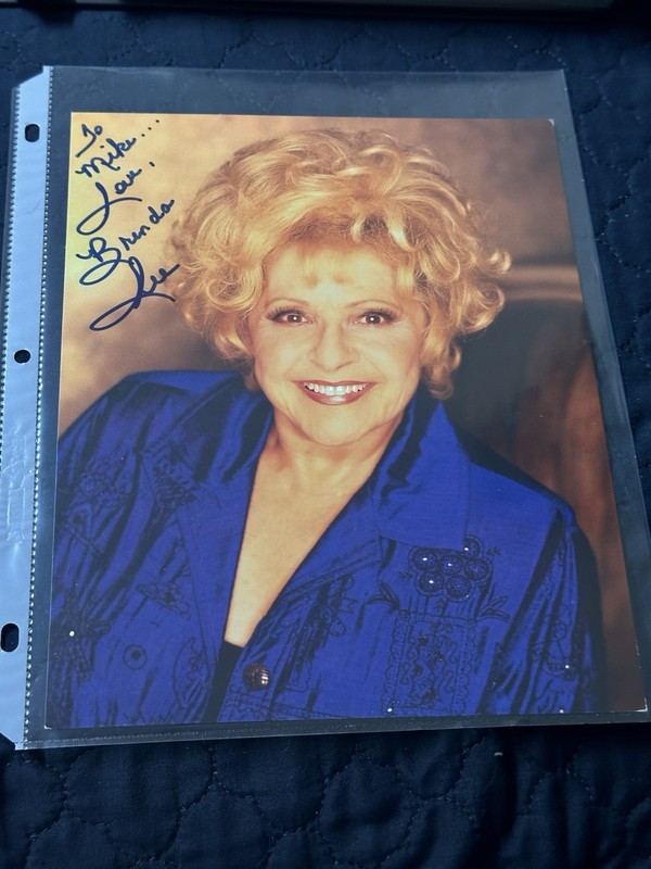 Brenda Lee Singer Signed 8x10 Cardstock Photo JSA Authenticated Personalized