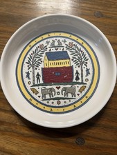 Noah  s Ark Kid Child Plastic Plate Art 7.25  