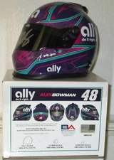 2024 ALEX BOWMAN #48 ALLY DO IT RIGHT AUTOGRAPHED MINI HELMET W/PRISTINE COA