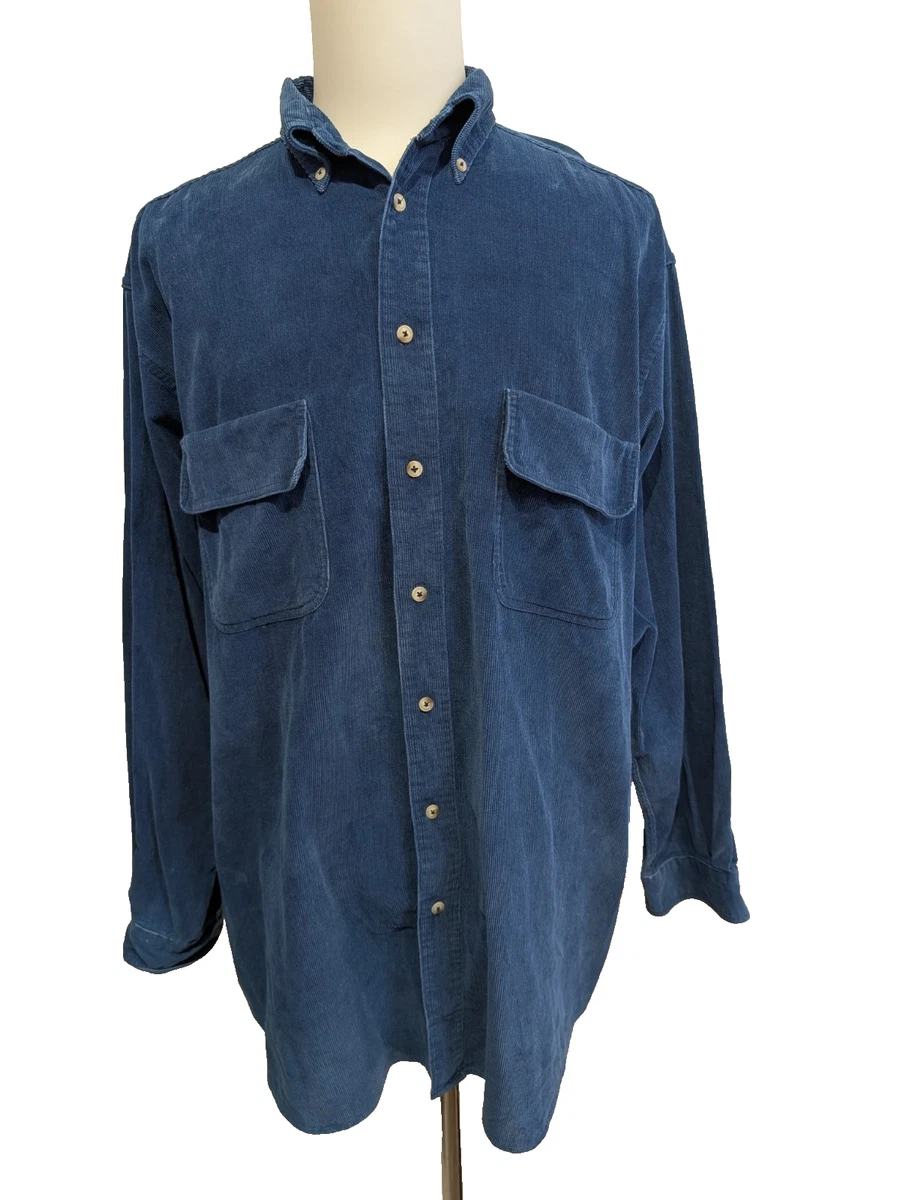 Chemise Boutonnée Eddie Bauer Homme – Taille XLT – Coupe Grande Taille