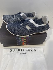 Bernie Mev New York Shoes Navy Shimmer Margo Size 39 US8 NIB BM4