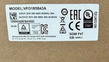 1PCS NEW Delta Inverter VFD185B43A