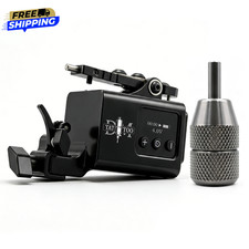DM Rotary Tattoo Machine Adjustable Stroke Powerful Shrapnel Motor 13000RPM USBc