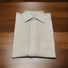 Brooks Brothers Mens 16-34 Shirt Non Iron Long Sleeves 100 Supima Cotton